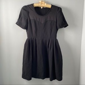 Petit Black Skater Dress